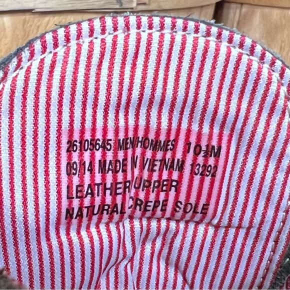 Clarks x Herschel Sage Green Suede Denim Limited Edition Desert Boots Mens 10.5 - Picture 12 of 13